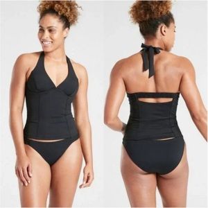 Sculpted halter tankini: Athleta 34D/DD